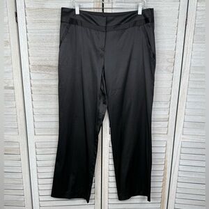 GEORGE Women's Satin Tuxedo Style Dress Pants Black-12P